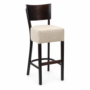Memphis solid back barstool