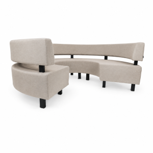 Ibiza 3/4 round bench