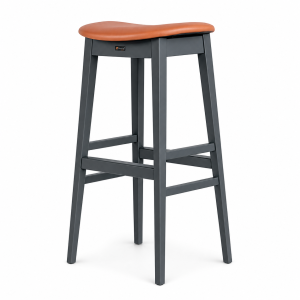 Oval seat barstool